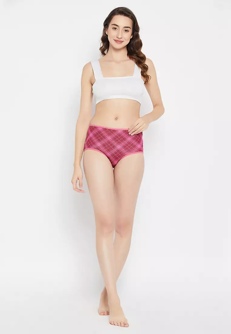 Pack of 3 High Waist Hipster Panties - Cotton