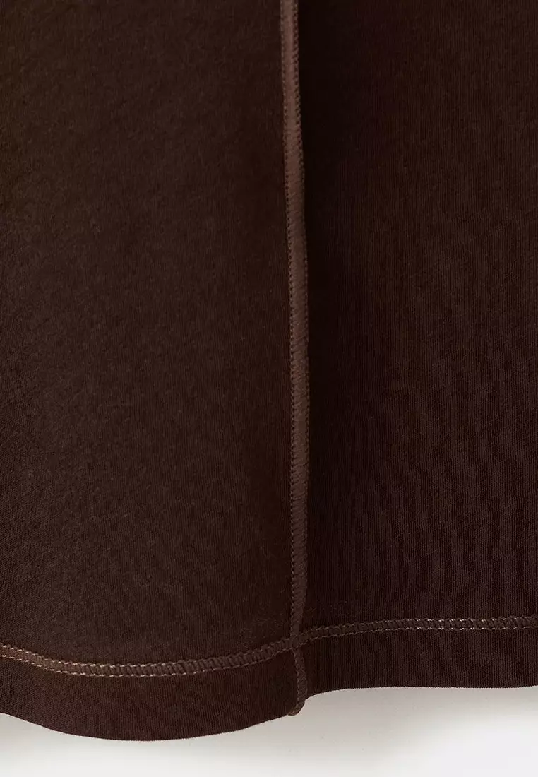 Cotton T-Shirt With Seams