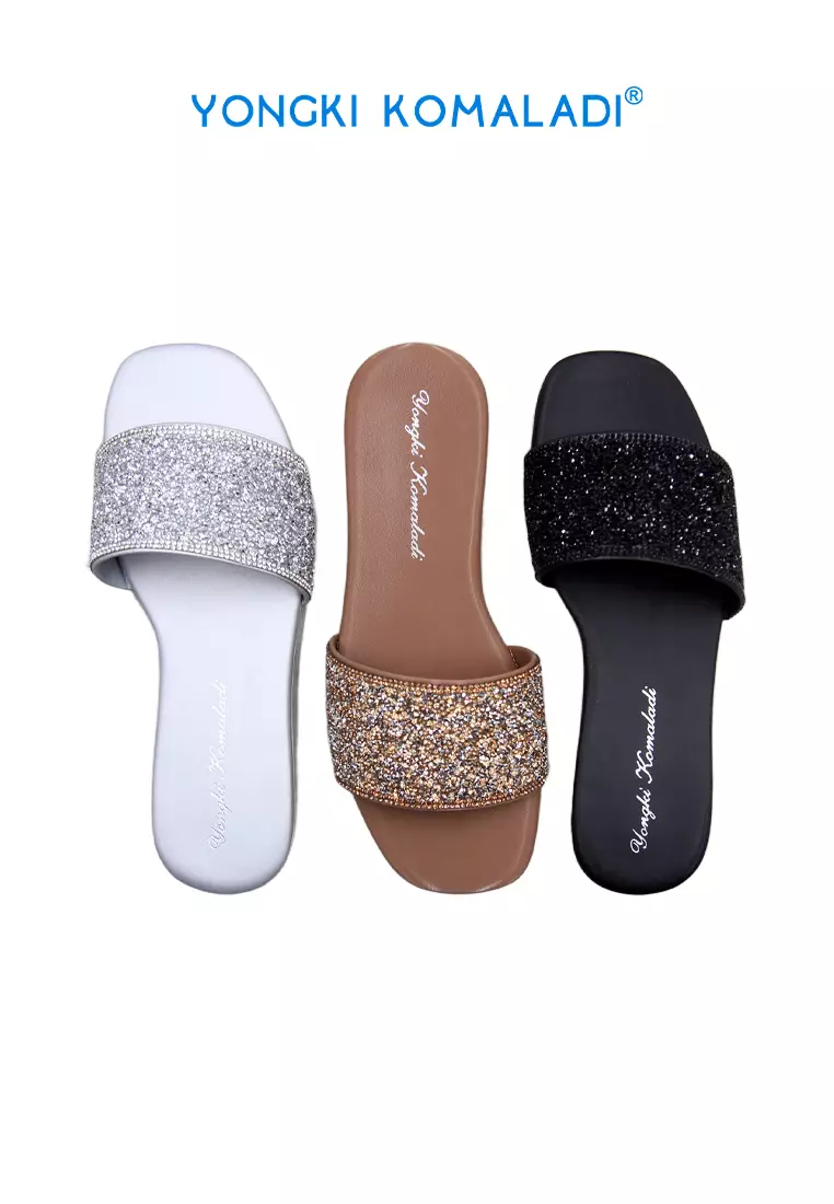 YONGKI KOMALADI FLAT SANDAL OL-AT48001-24 SILVER