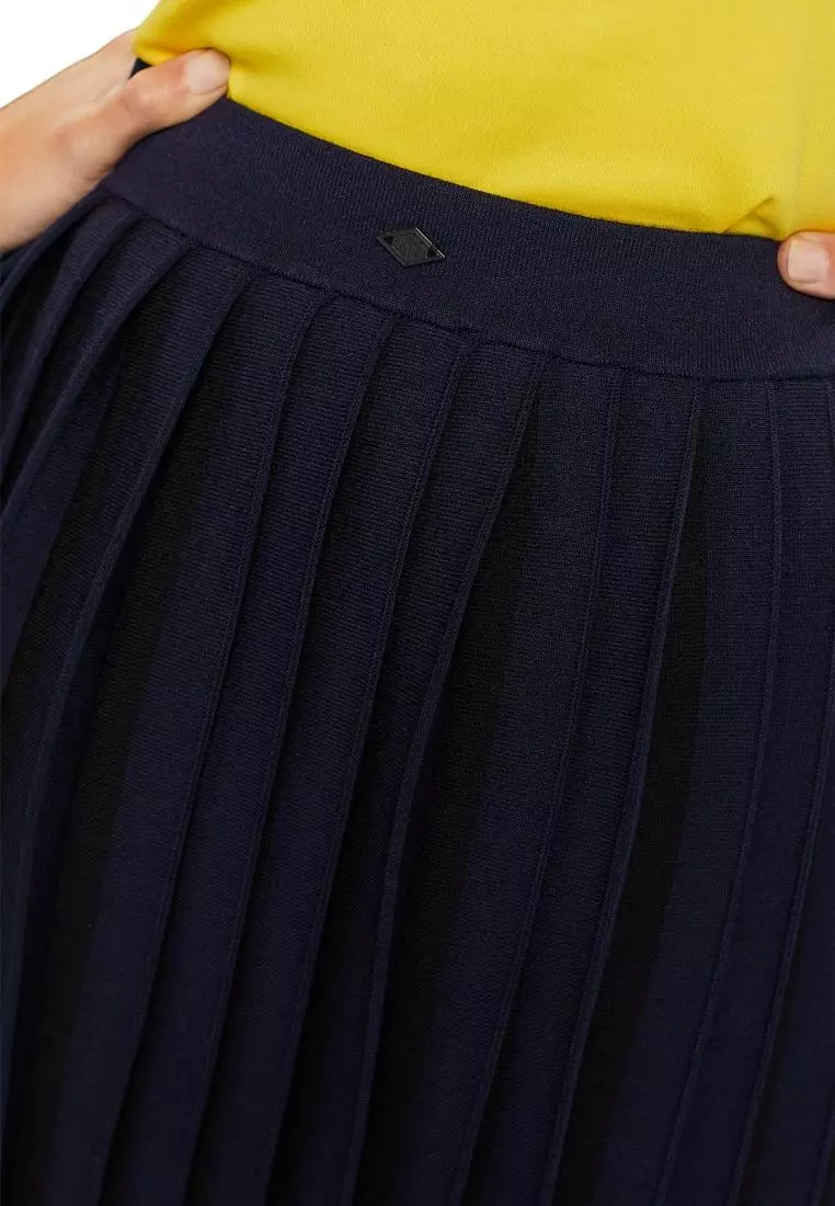 ESPRIT Pleated Knit Mini Skirt
