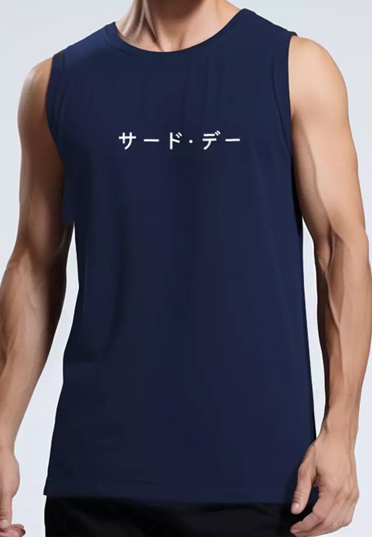 MTH25 Thirdday Kutung Pria Casual SVN Katakana Navy