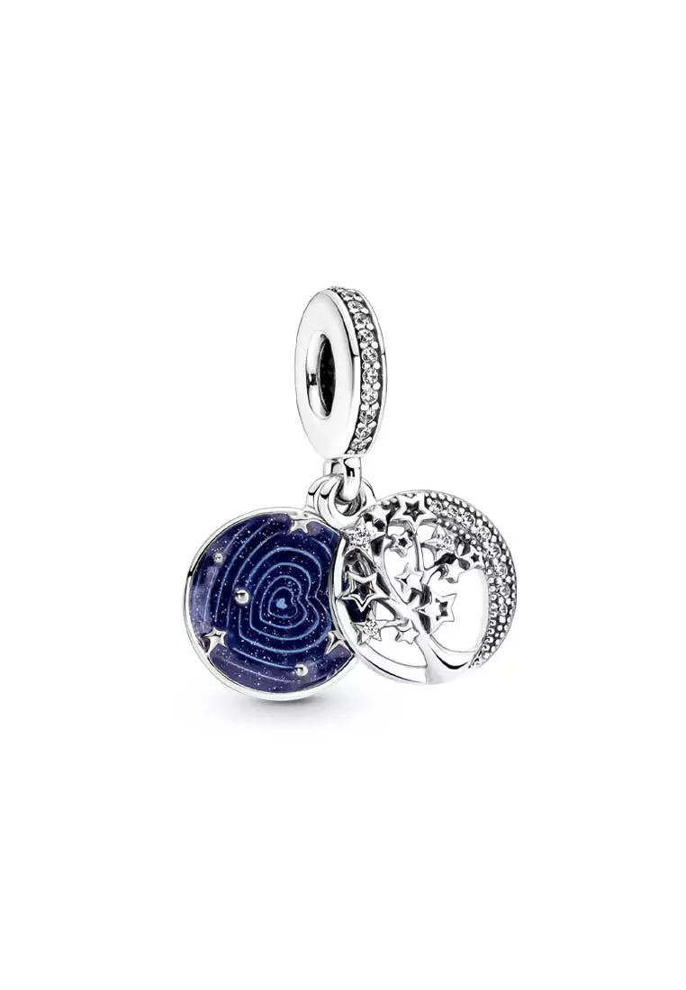 Buy PANDORA Pandora Double Dangle Tree Galaxy Moon Charm Online