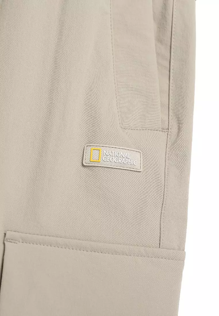 男女同款ARCHELON梭織彈性直腳長褲