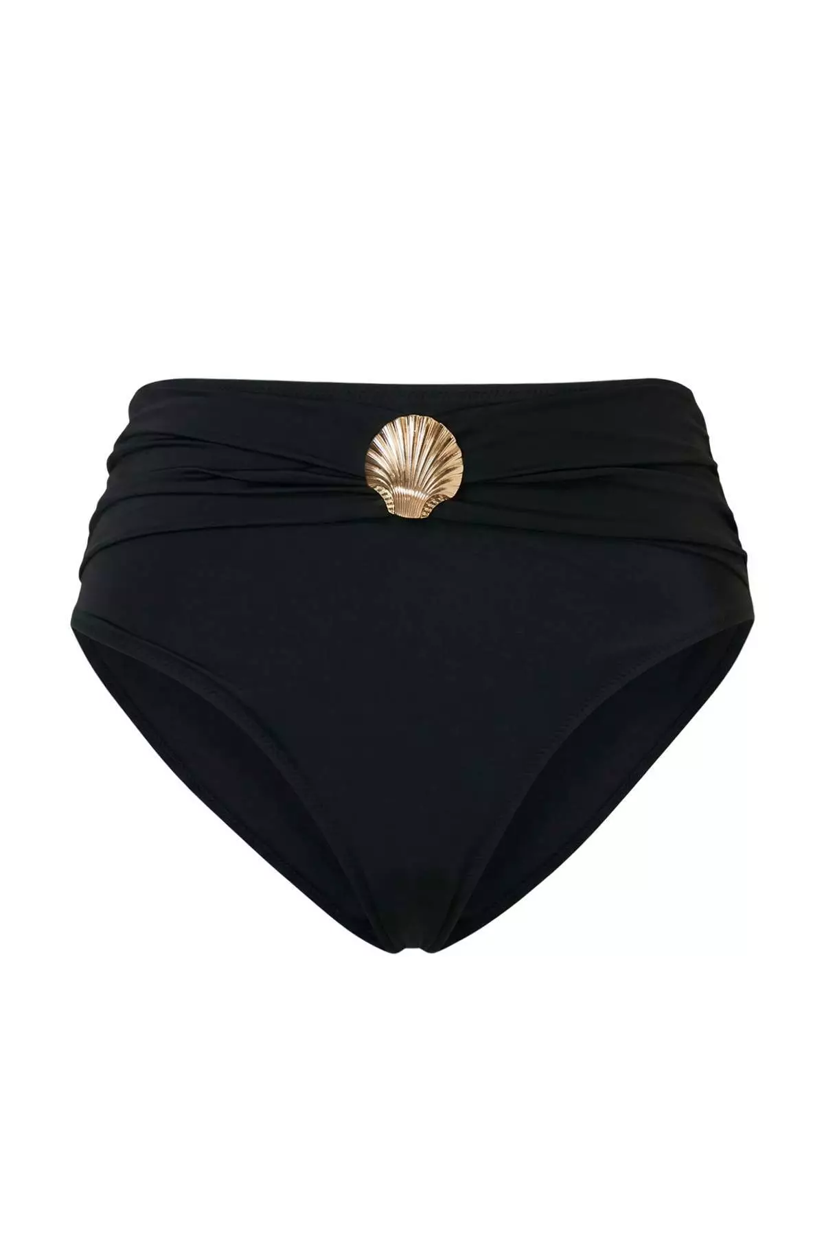 Black Sea Shell Accessory Plus Size Bikini Bottom Tbbss26Cr00005