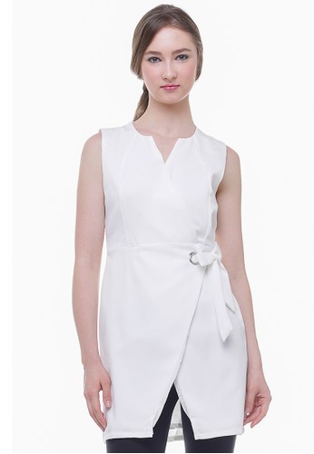 Wrap Studio Dress / Top white