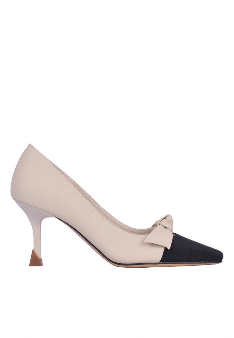 7CM French Square Toe Ribbon Pumps XJ1618-12