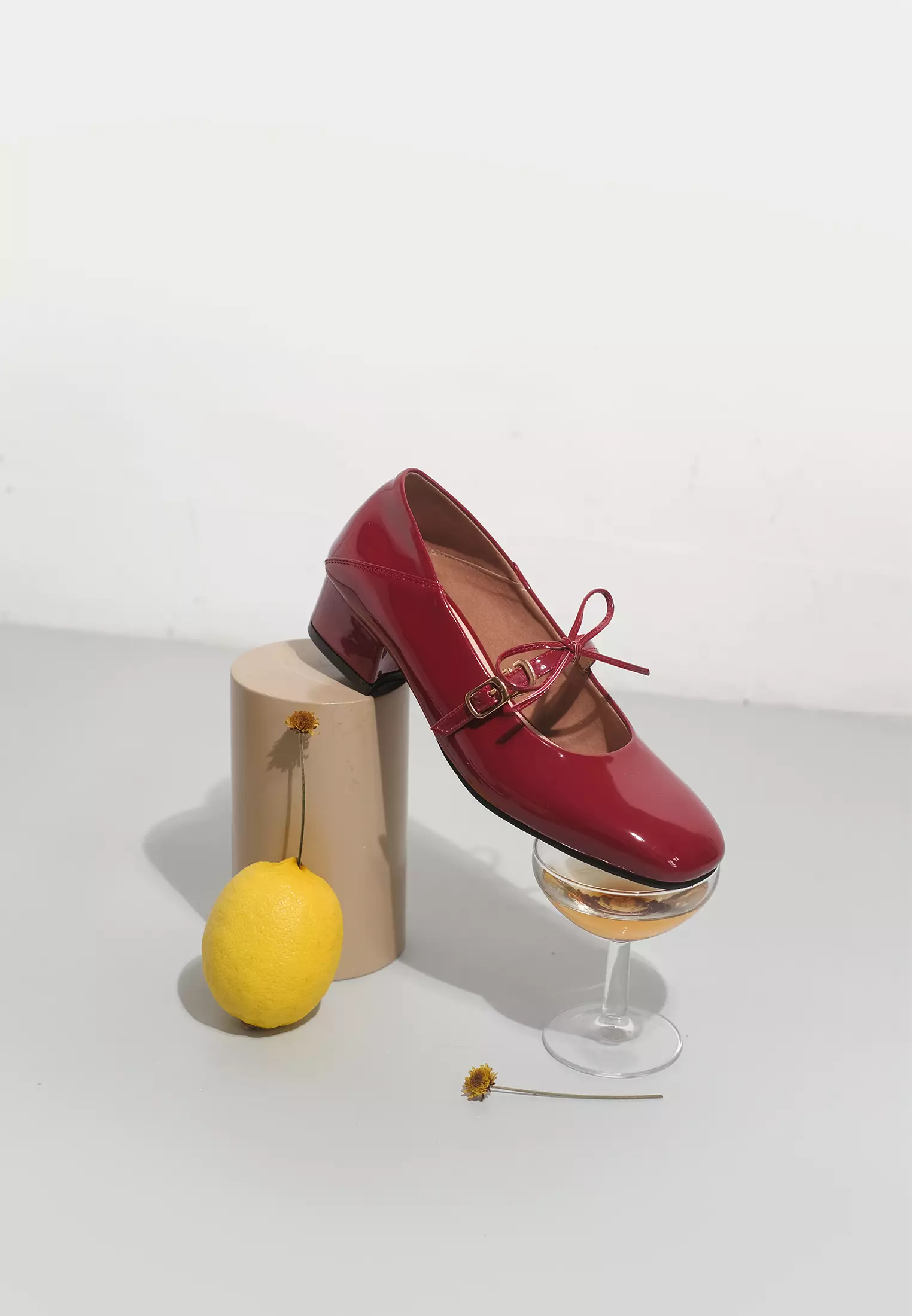 Amelia Women Mary Jane Pump Court Shoes with Bow Foldable Back