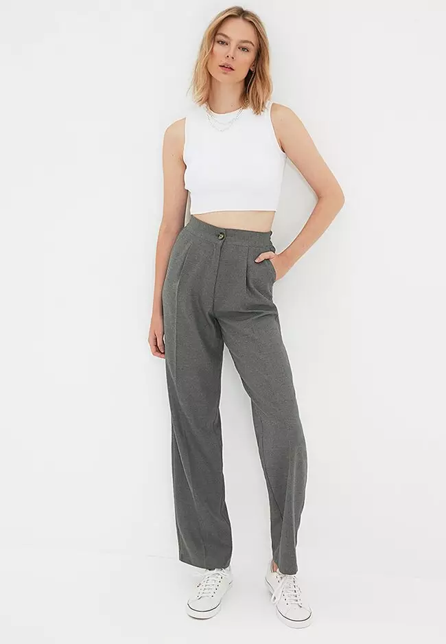 Trendyol Casual Wide Pants 2024, Buy Trendyol Online