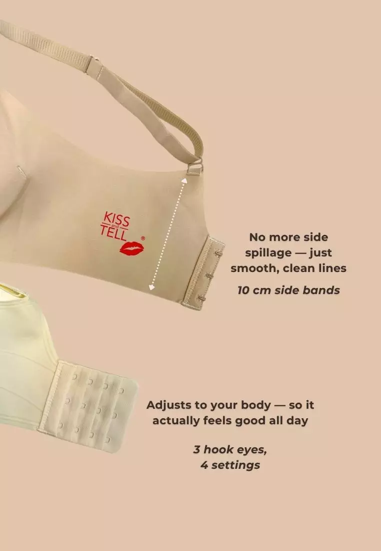 Miranda Double Push Up Bra in Black