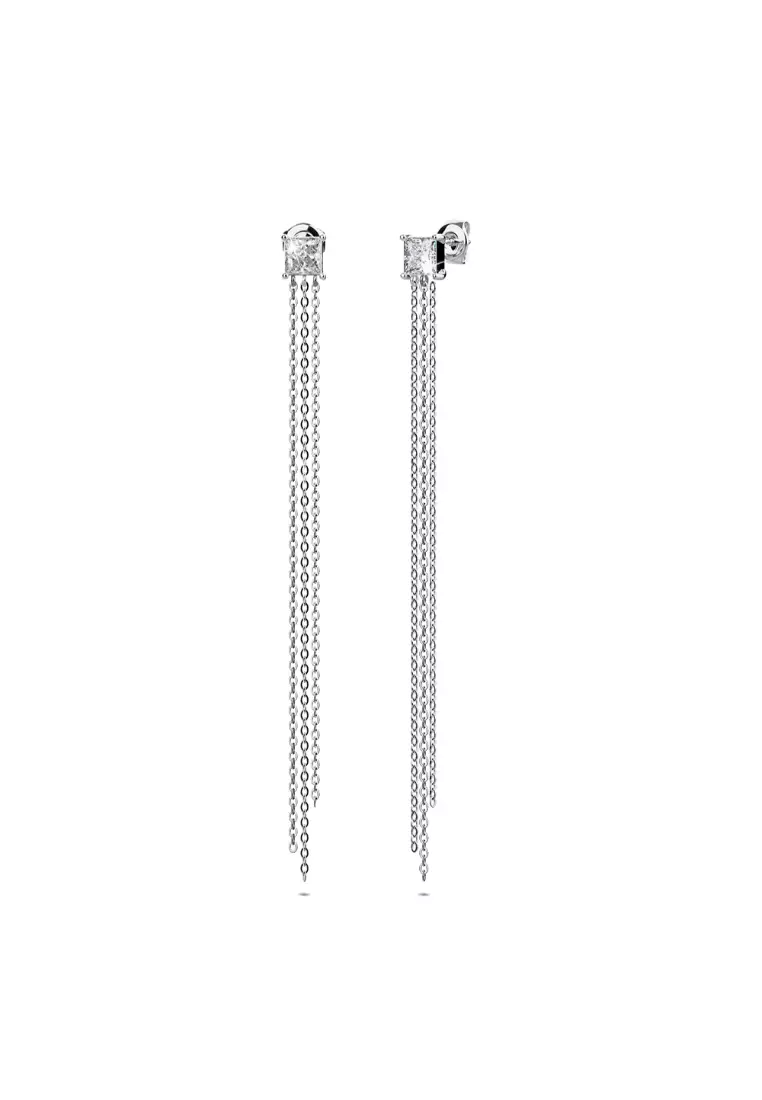 White gold sales chandelier earrings