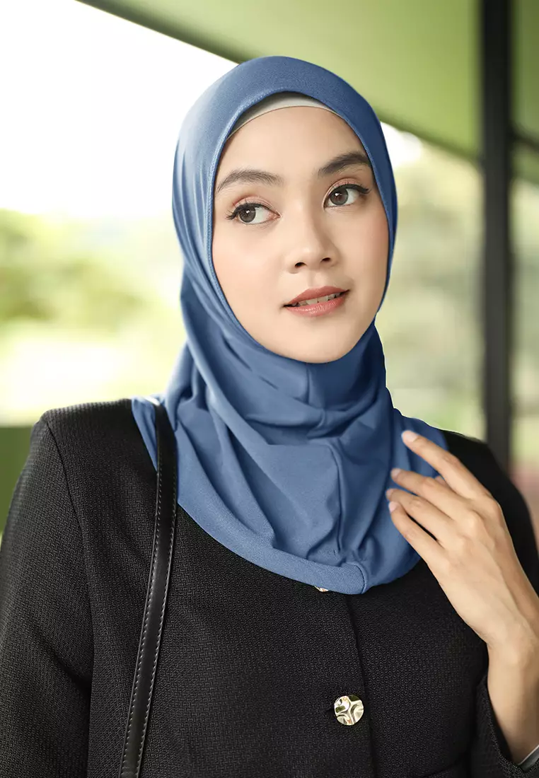 Zelena - Serena Bergo Instan | Hijab Instan - Blue