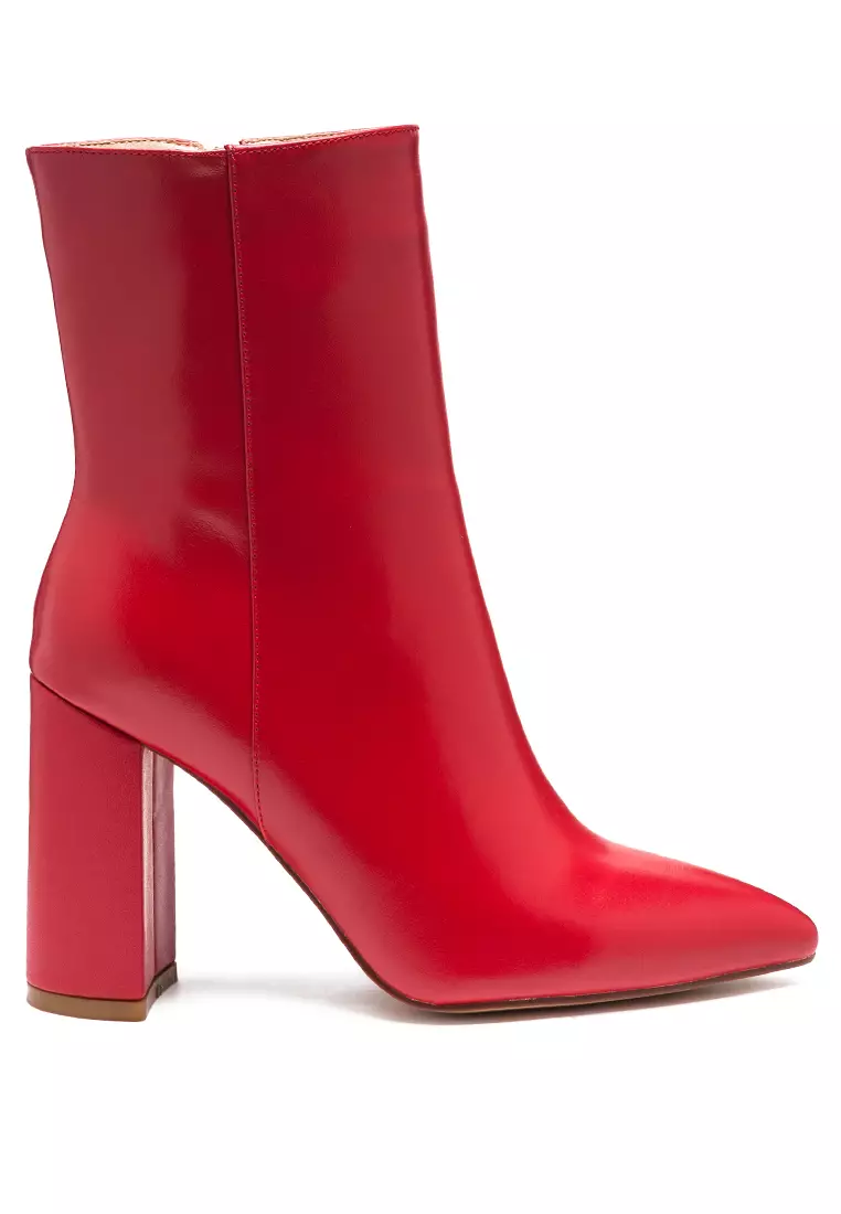 Red online ankle boots