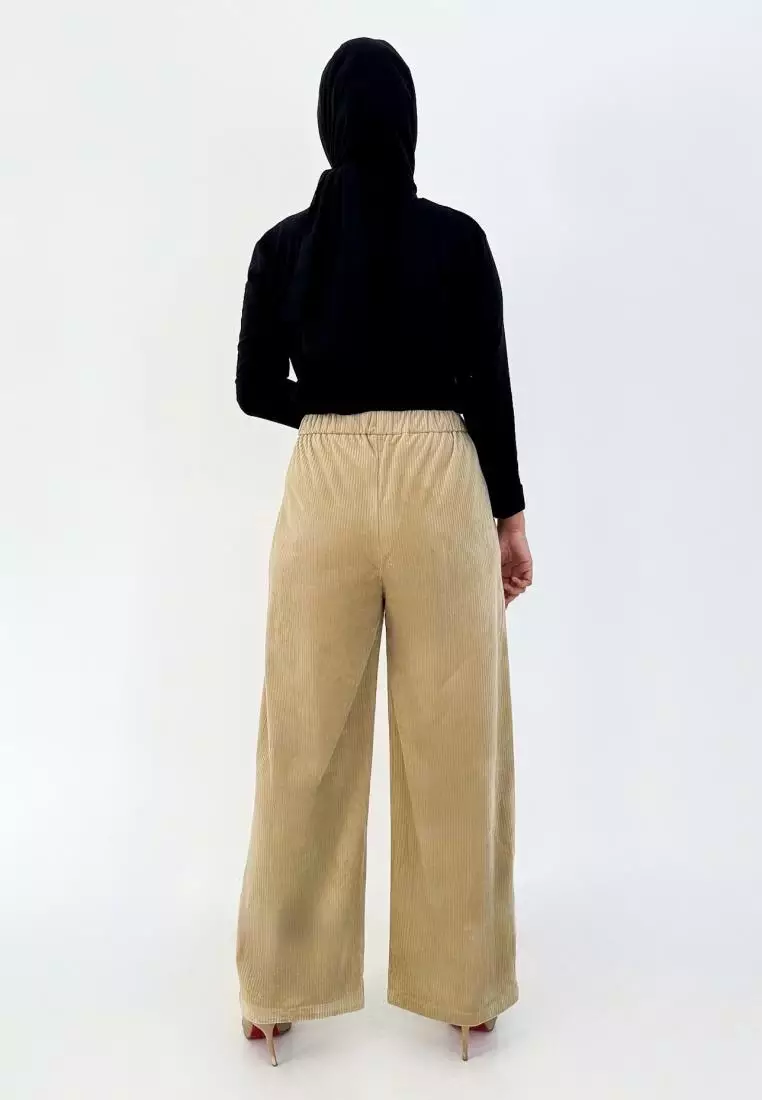 Eva Pants (Celana Corduroy) Panjang 102 cm - Coklat