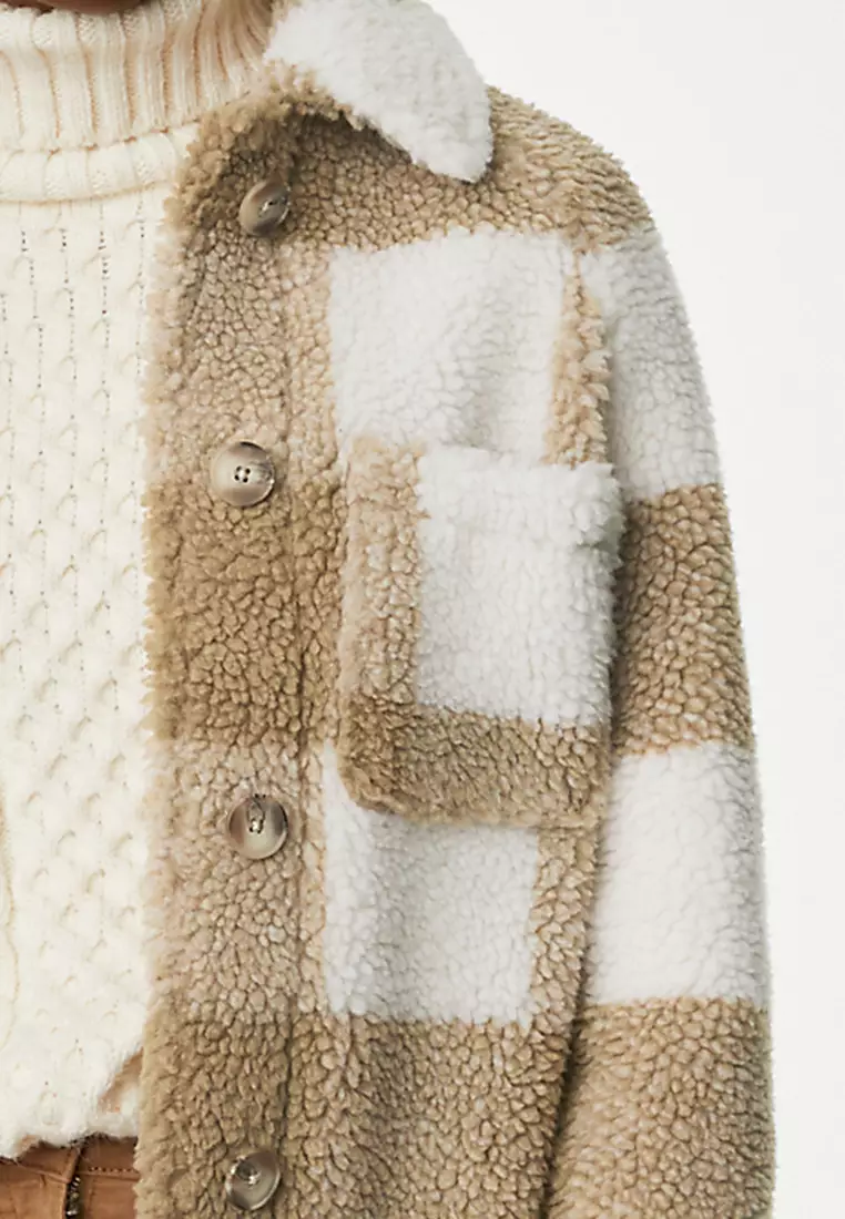 Borg Checked Shacket