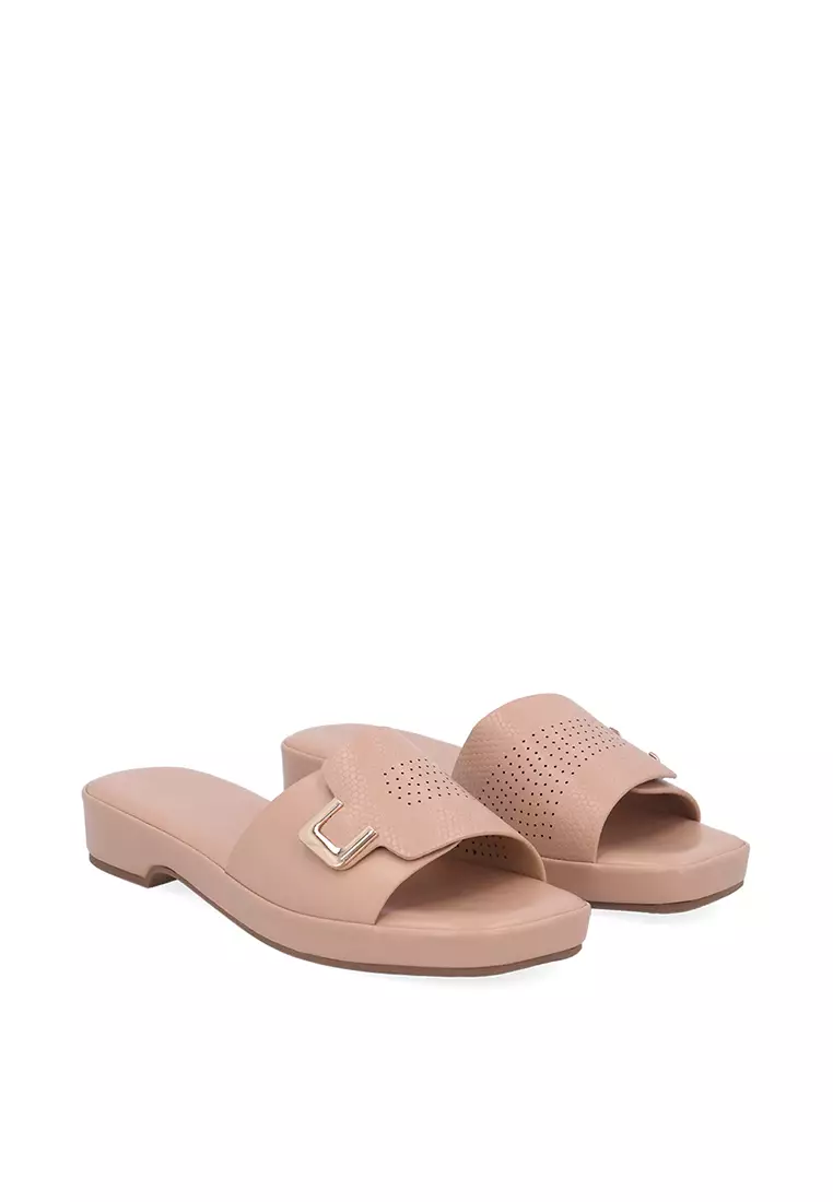 Buy Carlo Rino Sand Sloane Buckle Sandals 2026 Online | ZALORA Philippines