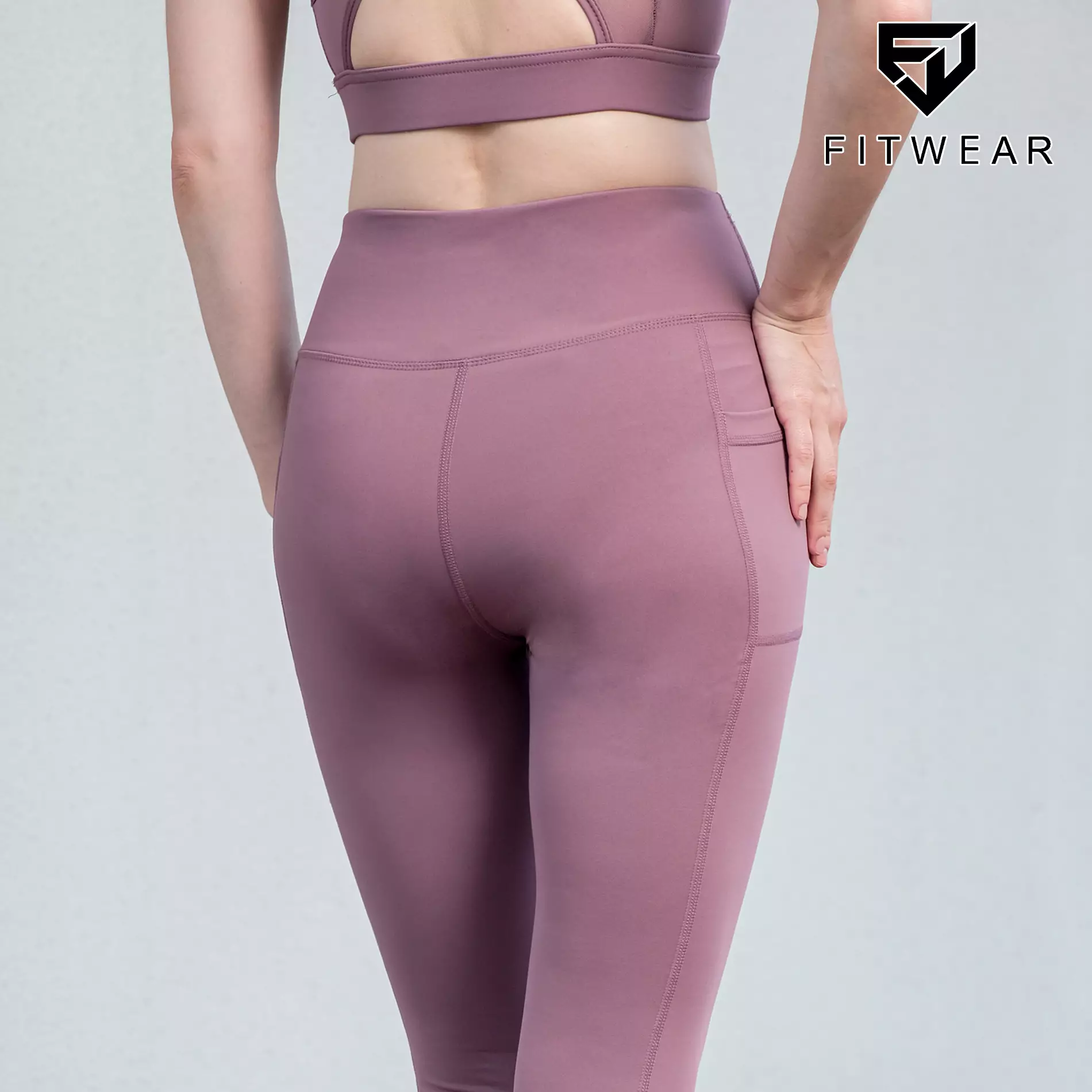 Fitwear - Legging Big Size Olahraga Wanita LAYLA ACTIVE 2 POCKET - LAVENDER