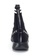 Shu Talk black Amaztep Studs Striped Ankle Sock Boots C5598SH1643A15GS_4