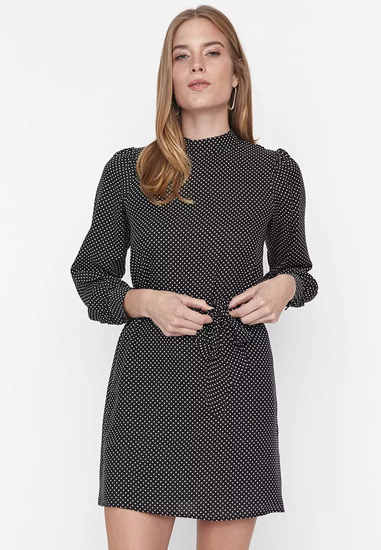 Buy Trendyol Belted Polka Dot Dress 2024 Online ZALORA Singapore
