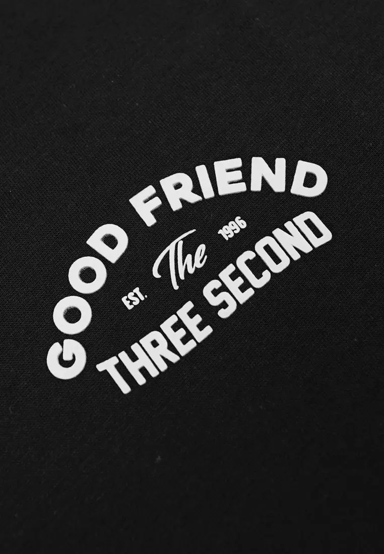 3Second Men's T-Shirt Short Sleeve Regular Fit Cotton Alfa OL-C590125