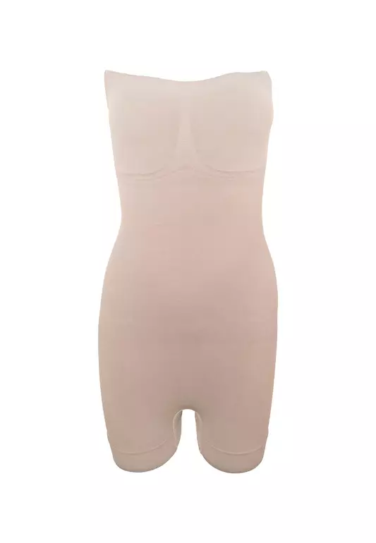 Strapless Sculpting Bodysuit Seamless Shapewear for Women 