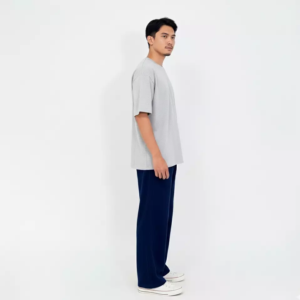 Raka Suede Corduroy Pants Biru