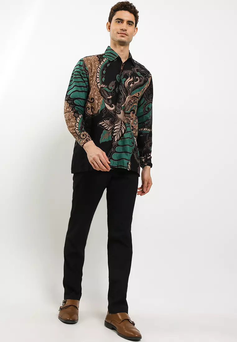 Asmorogondi Kemeja Batik Exclusive Premium Pria Casual Modern Lengan Panjang