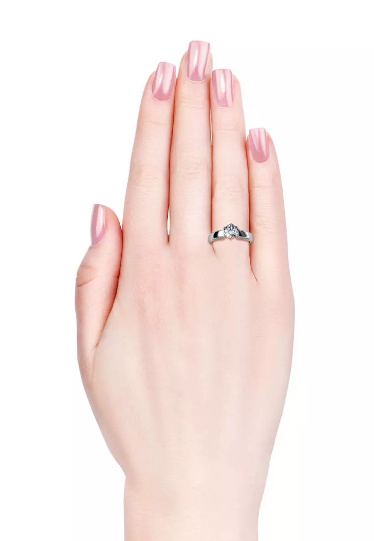 Royal Ring WG - Cincin Crystal Swarovski by Her Jewellery