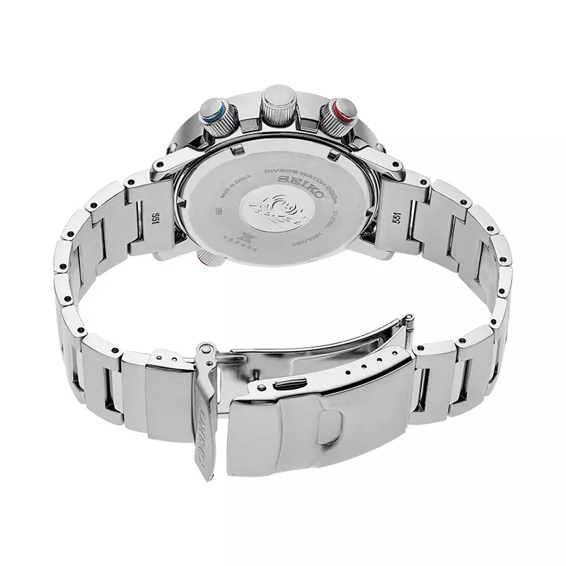 Jam Tangan Pria Seiko Prospex SNJ033P1 Arnie Solar Divers 200M Digital Analog Dial Stainless Steel Strap