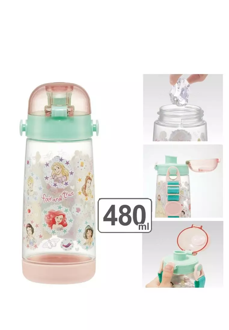 Skater Kids Water Bottle Clear Bottle 480ml disney Princess 23