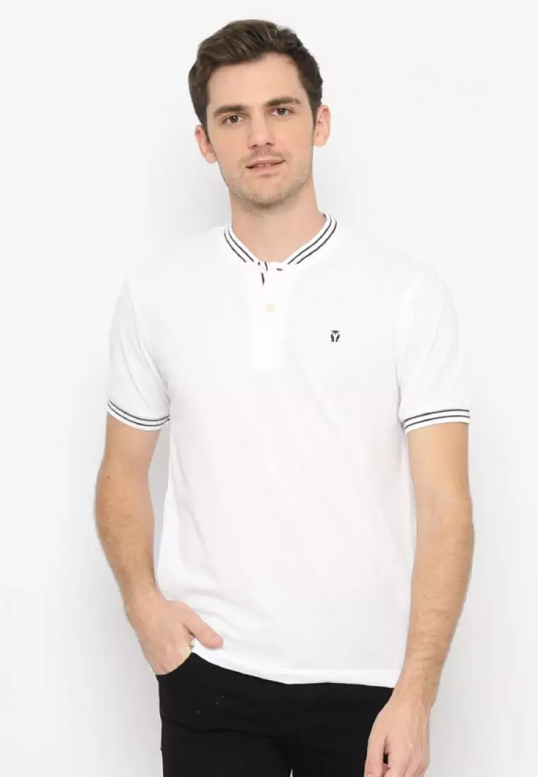 Matsuda Kaos Henley Pique Hino