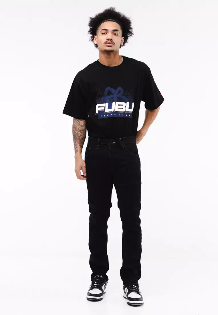 Denim Long Pants Slim Tapered Fit Stretch