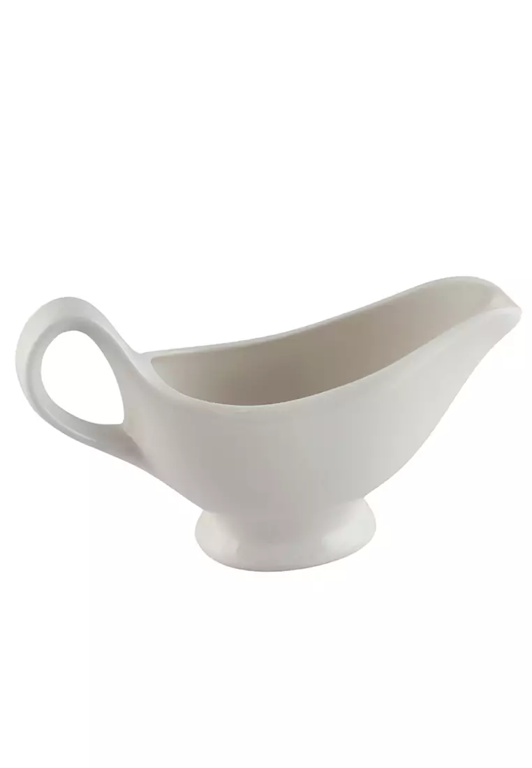 Buy Edge Houseware 5oz Ceramic Gravy Boat , White Gravy Boat for Salad ...