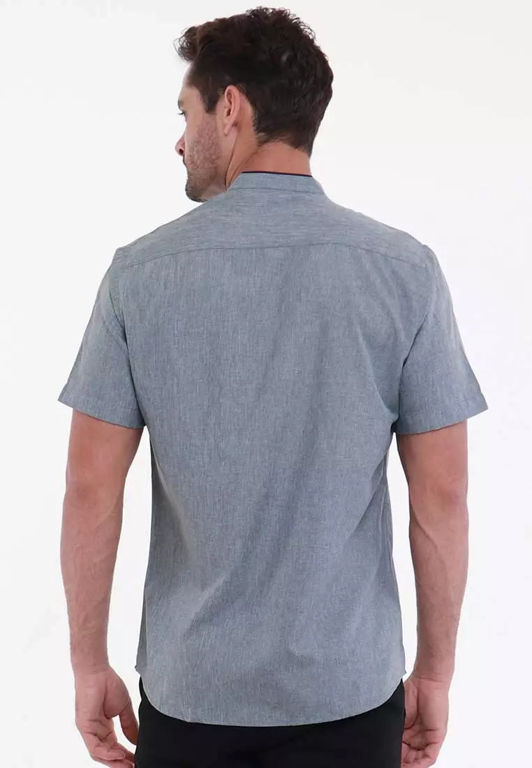 MAGINOT ZIA BLUE Koko Slim Fit Lengan Pendek