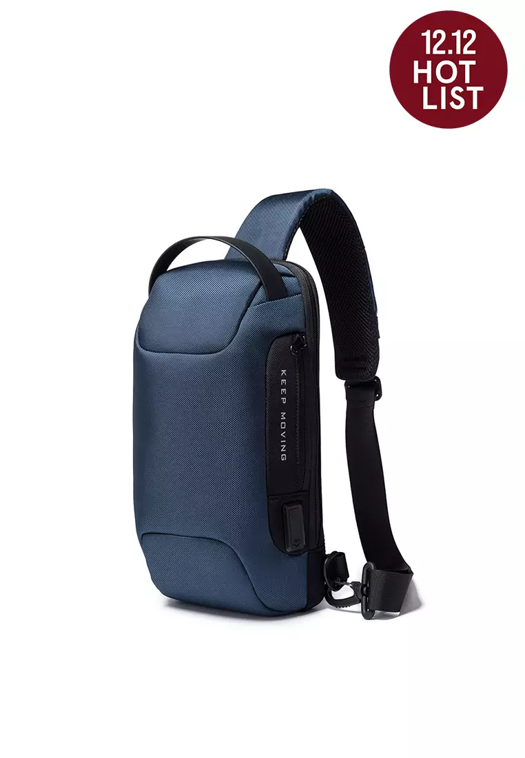 Bange BG22085 Tas Selempang Sling Bag Pria Lock - BLUE