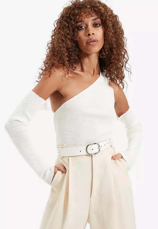 Mango one top shoulder sweater