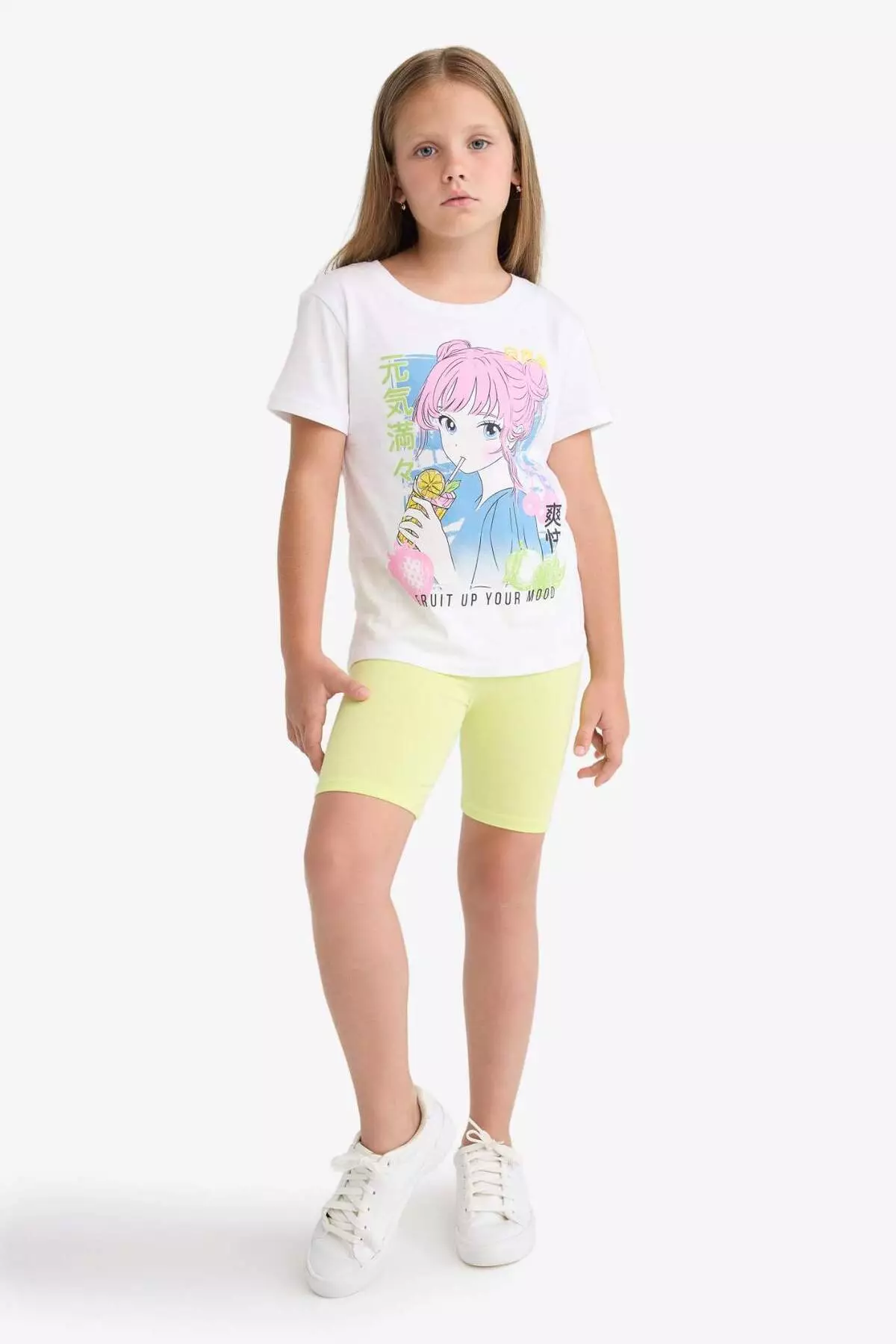 Girl's Short Length Leggings B5591A825Sm