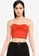 MISSGUIDED red Ruched Bandeau Top 8E401AABF49E29GS_1