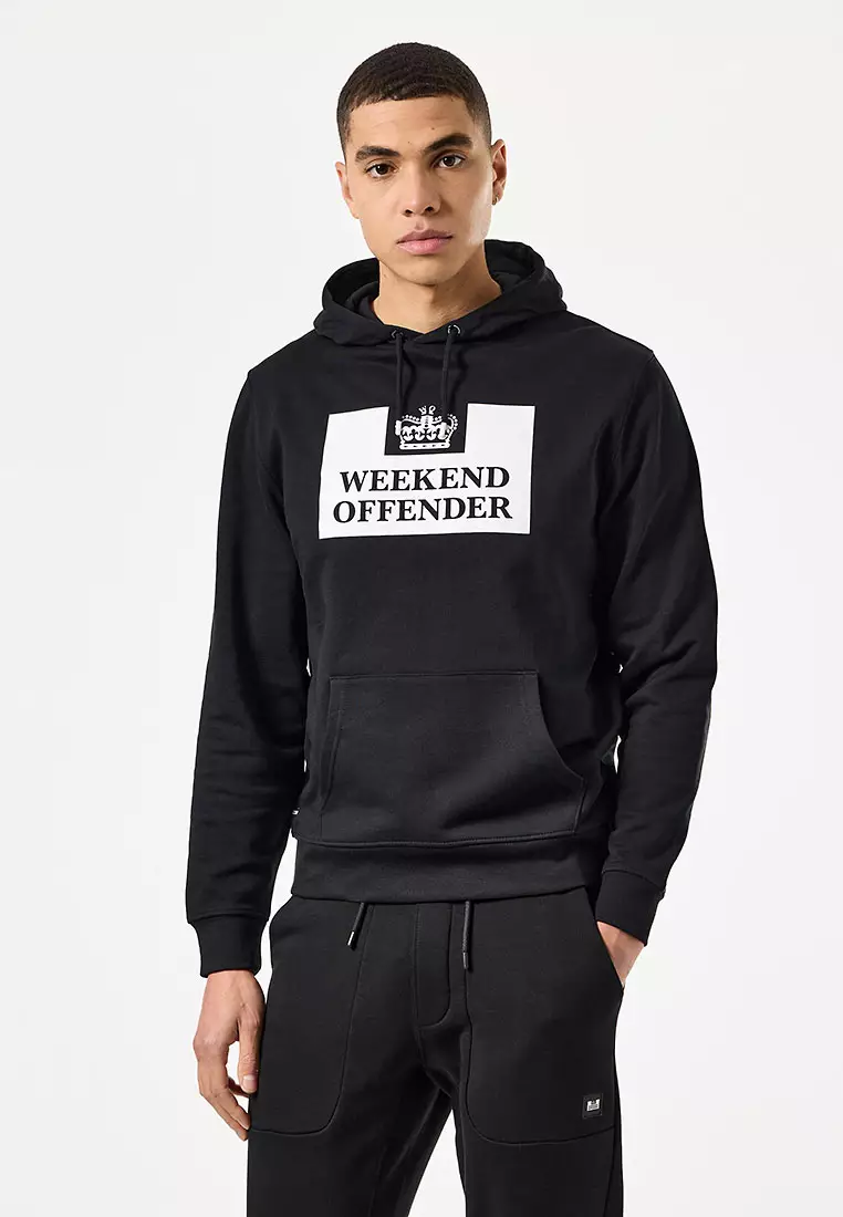 MENS BLACK HM SERVICE CLASSIC HOODIE