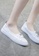 Twenty Eight Shoes white Smart Causal Leather Sneakers RX6088 01568SH98A9E4CGS_5