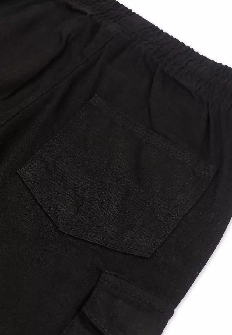 Boys Twill Cargo Jogger Pants