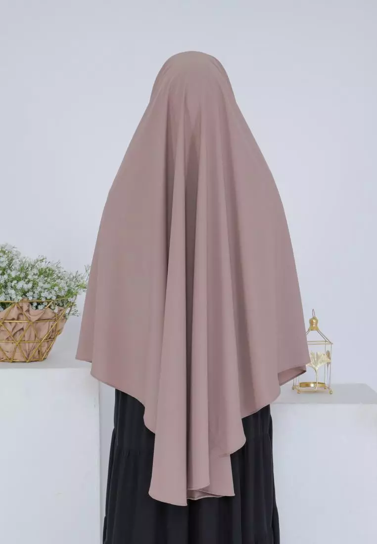 Jual First Hijab Bergo Umroh Haji Khimar Instant Safina In Latte Original Zalora Indonesia