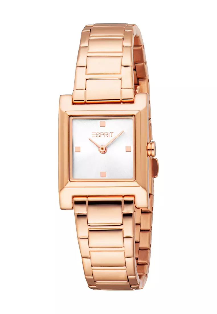 Esprit Roma Rose Gold Stainless Steel Analog Quartz Watch For Women ES1L474M0045