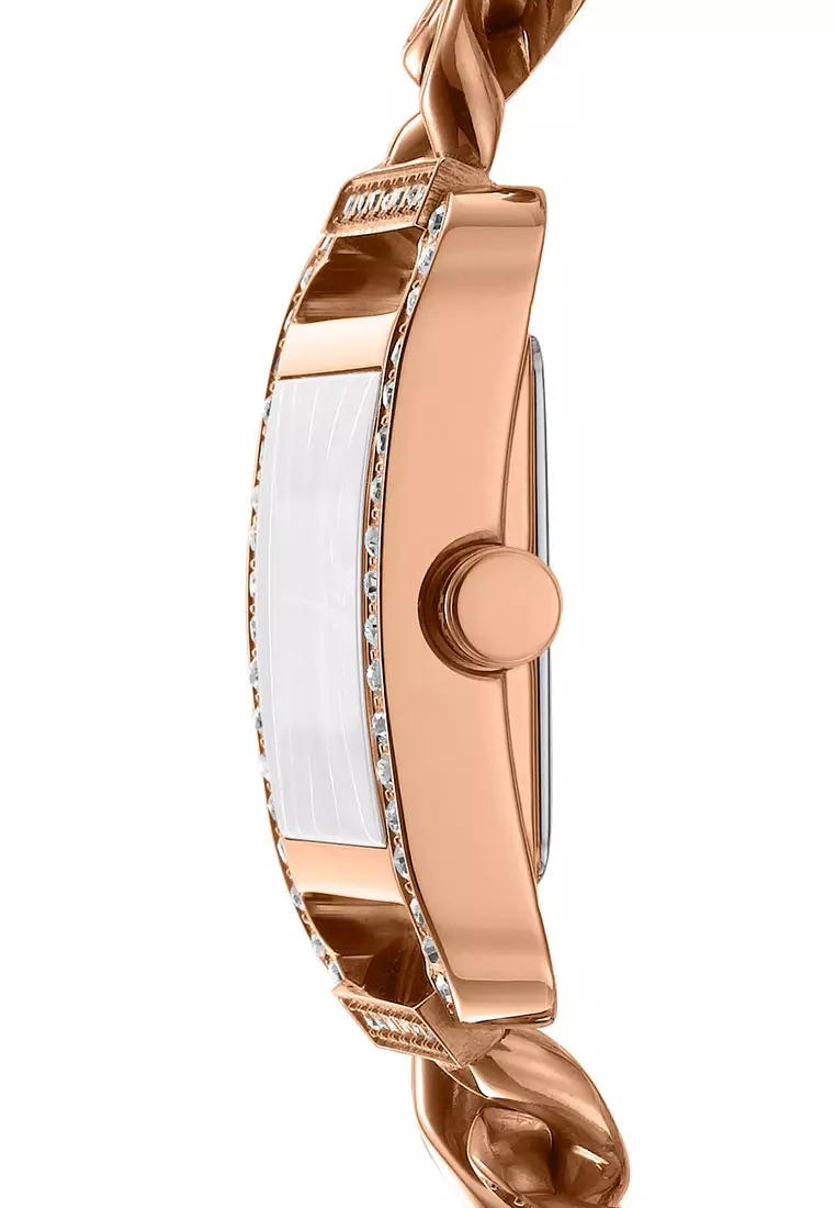DKNY City Glitz  Rose Gold Stainless Steel Analog Quartz Watch For Women DK1L080M0035