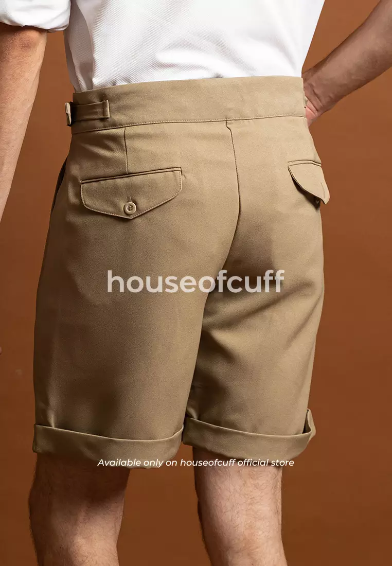 Houseofcuff Celana Pendek High Waist Gurkha Short Pants Khaki