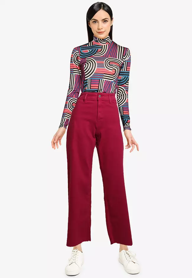 Cropped Culotte Jeans