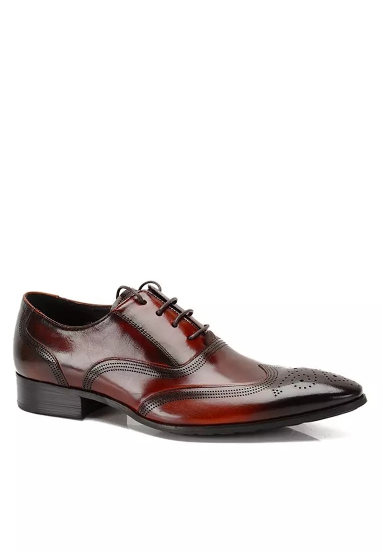 VANSA Brogue Top Layer Cowhide Business Shoes VSM-F407655