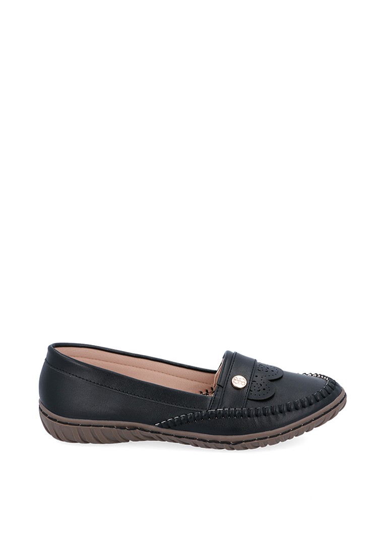 Black Carlo Rino Kacey Ballerinas