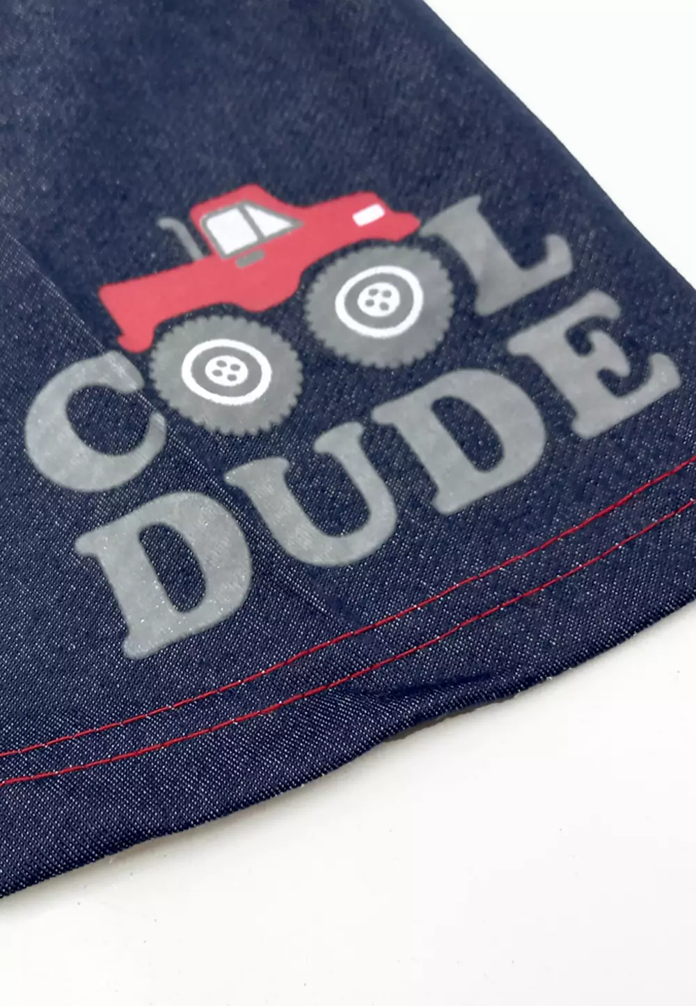 Wakakids Setelan Bayi Laki Laki Baju Lengan Pendek Anak Usia 12 Bulan Hingga 18 Bulan Set Celana Jeans Motif Cool Dude 3177 Biru