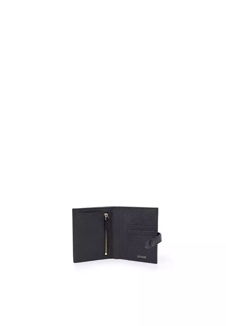 Snap Button Wallet - Caviar Navy