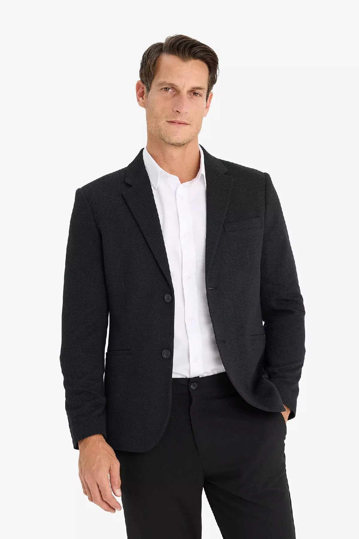 Slim Fit Slim Fit Lined Buttoned Blazer Jacket N0503Az25Sp